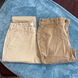 Express Men's Chinos in Tan and Brown